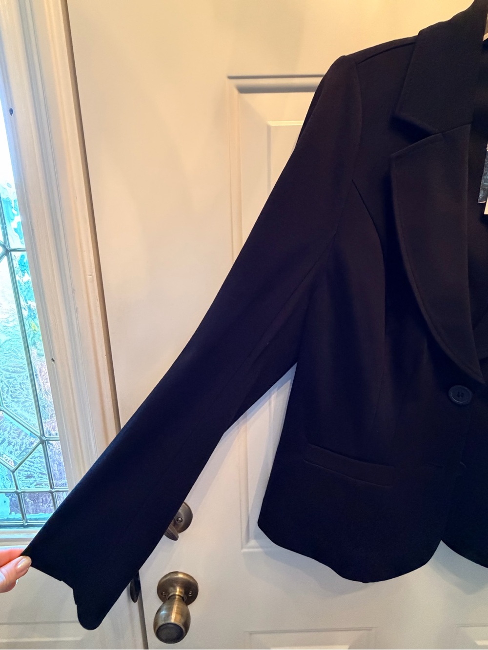 Lane Bryant Black Tailored Ponte Blazer - Picture 2 of 5